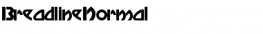 Breadline Regular Font Title Preview