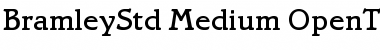 Bramley Std Medium Font Title Preview