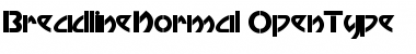 Breadline Normal Font Title Preview
