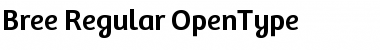 Bree Regular Font Title Preview
