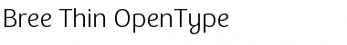 Bree Thin Font Title Preview