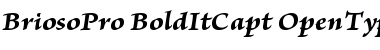 Brioso Pro Bold Italic Caption Font Title Preview