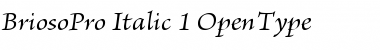 Brioso Pro Italic Font Title Preview