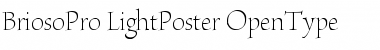 Brioso Pro Light Poster Font Title Preview