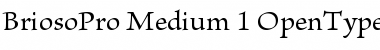 Brioso Pro Medium Font Title Preview