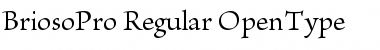 Brioso Pro Regular Font Title Preview