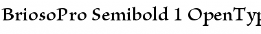 Brioso Pro Semibold Font Title Preview