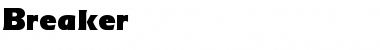 Breaker Normal Font Title Preview
