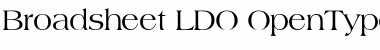 Broadsheet LDO Regular Font Title Preview