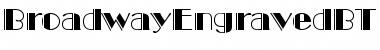 Broadway Engraved Font Title Preview