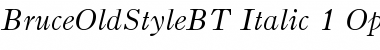 Bruce Old Style Italic Font Title Preview