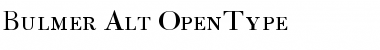 Bulmer Alternates Font Title Preview