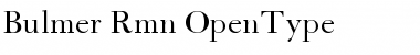 Bulmer Roman Font Title Preview