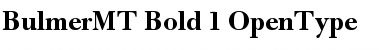 Bulmer MT Bold Font Title Preview