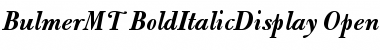Bulmer MT Bold Italic Display Font Title Preview