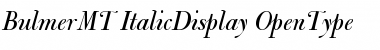 Bulmer MT Italic Display Font Title Preview