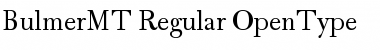 Bulmer MT Regular Font Title Preview
