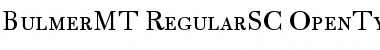 Bulmer MT SC Font Title Preview