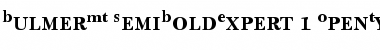 Bulmer MT SemiBold Expert Font Title Preview
