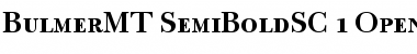 Bulmer MT SemiBold Small Caps & OldStyle Figures Font Title Preview