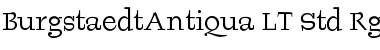 BurgstaedtAntiqua LT Std Rg Regular Font Title Preview