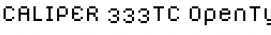 CALIPER 333TC Font Title Preview