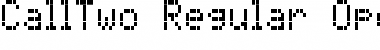 CallTwo-Regular Regular Font Title Preview