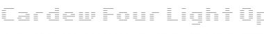 Cardew Four Light Font Title Preview