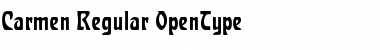 Carmen Regular Font Title Preview