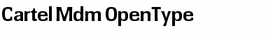 Cartel-Mdm Regular Font Title Preview