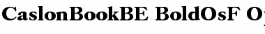Caslon Book BE Bold OsF Font Title Preview