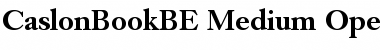 Caslon Book BE Medium Font Title Preview