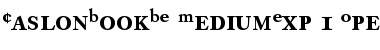 Caslon Book BE Medium Expert Font Title Preview