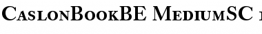 Caslon Book BE Medium Small Caps & Oldstyle Figures Font Title Preview