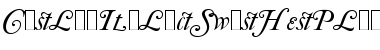 Caslon Italic Swashes Regular Font Title Preview