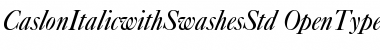 Caslon Italic with Swashes Std Regular Font Title Preview