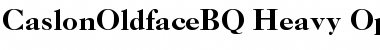Caslon Old Face BQ Regular Font Title Preview