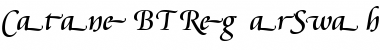 Cataneo Swash Font Title Preview
