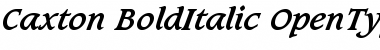 Caxton Bold Italic Font Title Preview