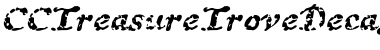 CCTreasureTroveDecayed Italic Font Title Preview