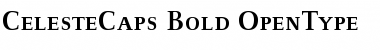 CelesteCaps Bold Font Title Preview