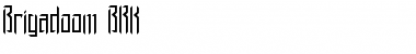 Brigadoom BRK Normal Font Title Preview