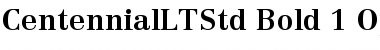 Centennial LT Std 75 Bold Font Title Preview