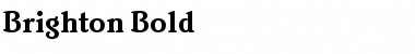 Brighton Bold Font Title Preview