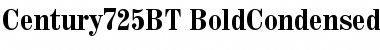 Century 725 Bold Condensed Font Title Preview