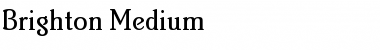 Brighton Medium Font Title Preview