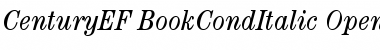 CenturyEF-BookCondItalic Regular Font Title Preview
