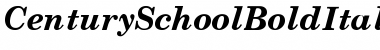 Century SchoolBoldItalic Font Title Preview