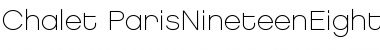 Chalet ParisNineteenEighty Font Title Preview