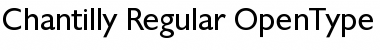 Chantilly-Regular Regular Font Title Preview
